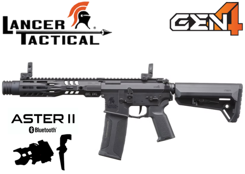 Réplique Airsoft Lancer Tactical SLR Rifleworks LT Gen 4 SD9 ASTER Black