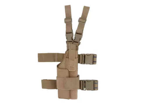 Holster de cuisse tactical Modulaire - tan droitier