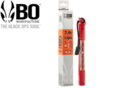 Batterie LIPO BO Manufacture 1 stick 2S 7.4V 1000mAh 25C