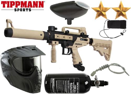 Pack Tippmann Cronus Tactical black/tan air comprimé