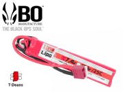Batterie LIPO BO Manufacture 2 stick 2S 7.4V 1300mAh 25C T-Dean
