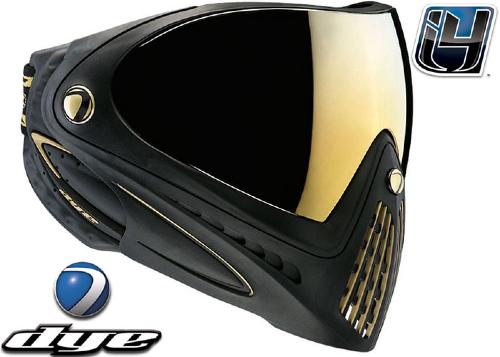 Masque DYE I4 black gold