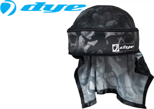 Head Wrap Dye X Halo Skulls black silver