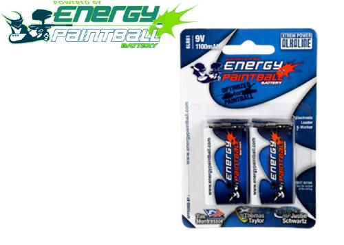 Lot de 20 piles 9V Energy Paintball