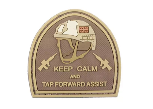  Patch -  Keep Calm And Tap Forvard Assist - tan
