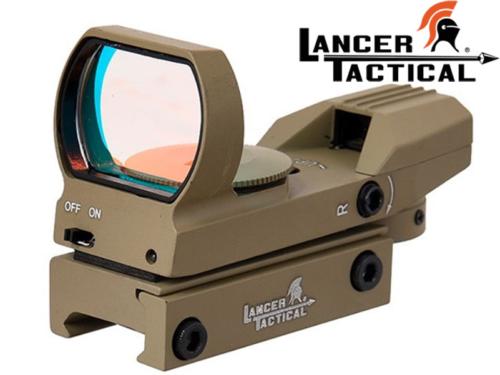 Red / Green Dot sight Holographique 4 reticles Tan