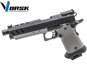 Réplique Airsoft Vorsk CS Hi-Capa 5.1 Vengeance Compact Grey/Black 1,0J gaz GBB 