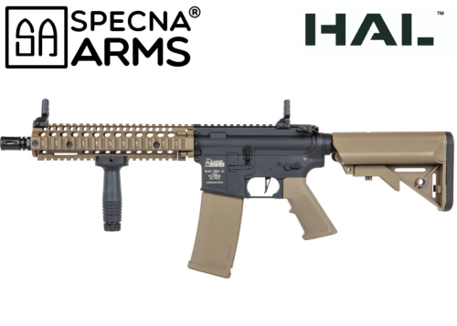 Réplique Airsoft Specna SA-C19 Core HAL ETU black tan Daniel Defense