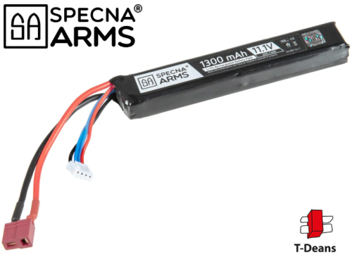 Batterie LIPO Specna Arms 1 sticks 11.1V 1300mAh 25C T-Dean 