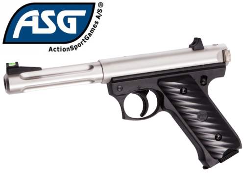 Réplique Airsoft ASG MKII Co2 Full Metal Black Silver GNB Co2