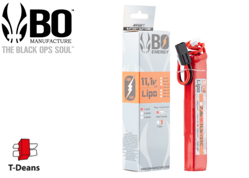Batterie LIPO BO Manufacture 1 sticks 3S 11.1V 1300mAh 25C	T-Dean