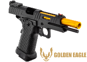 Réplique Airsoft Golden Eagle Hi-capa 5.1 Black/Gold GBB 