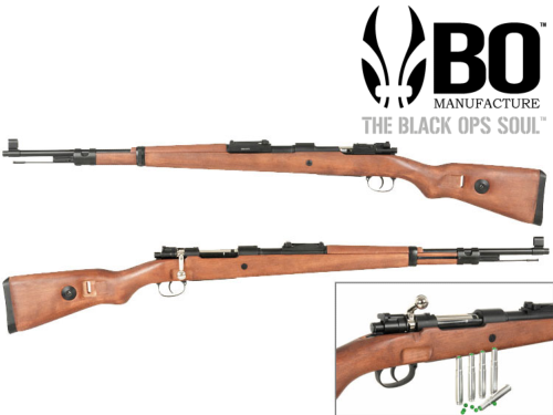 Réplique Airsoft Sniper BO Manufacture KAR 98K WW2 à ressort 1,5J