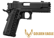 Réplique Airsoft Golden Eagle1911 Custom black gaz GBB
