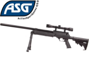 Réplique Airsoft Sniper ASG Urban Sniper + lunette 4x32 + bipied 