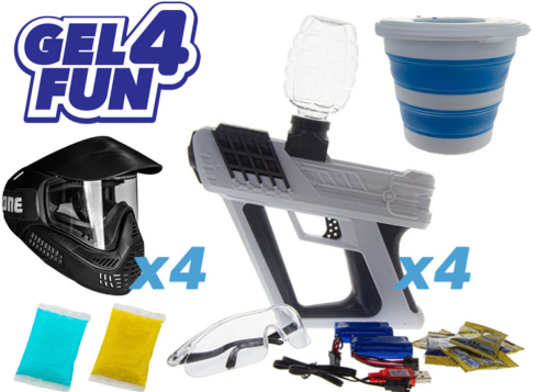 Family Package Gel Blaster Gel4Fun black white + 15000 billes offertes