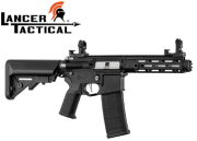 Réplique Airsoft Lancer Tactical LT-32 Hellion Noir/Silver pack complet 1j