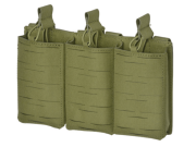  Modular Laser Cut Open Top Triple Mag Pouch For 5.56 - Olive