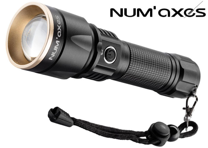 Lampe Tactique rechargeable NUM'AXES Led 1000 lumens