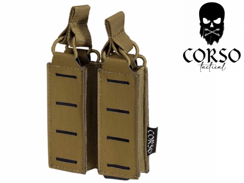 Poche porte-chargeur Corso Tactical Double M4 Dagger MOLLE Multicam