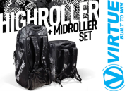 Set Virtue High Roller V4 + Mid Roller Gear Bag - Built to Win black