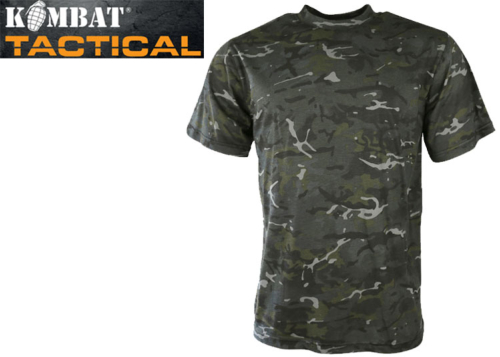 Kombat Tactical Tee-shirt Black Camo - M