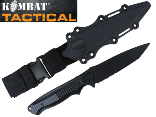 Couteau Kombat Tactical airsoft Tanto Plastic - Black