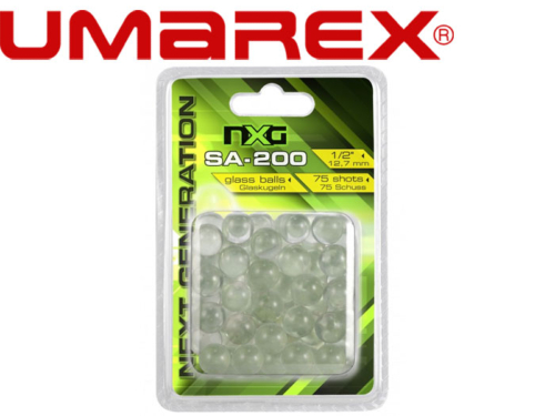 75 billes acier 12.7 mm Umarex NXG SA-200 verre pour lance-pierres