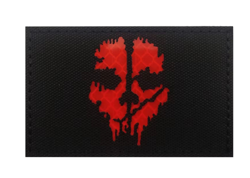 Patch Ghost Black Red
