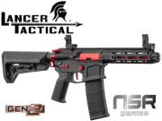 Réplique Airsoft Lancer Tactical LT-32 NSR Hellion Black/Red Pack complet 1J