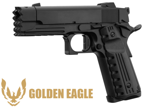 Réplique Airsoft Golden Eagle1911 Custom black gaz GBB