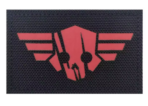 Patch Flying Skull red