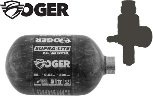 Bouteille Soger Supralite 0.8l 4500 PSI + preset au choix