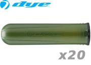 Lot de 20 pots Dye Alpha 140 olive