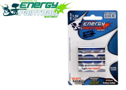 4 piles AAA 1.5V LR03 Energy Paintball