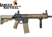 Réplique Airsoft Lancer Tactical LT-18 GEN2 MK18 Black/Tan pack complet 1j