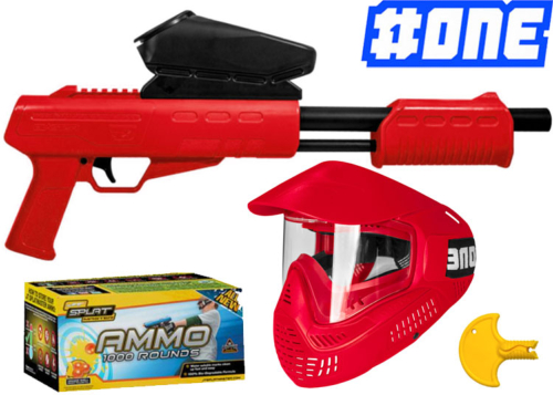 Package Field Blaster red + 1000 billes