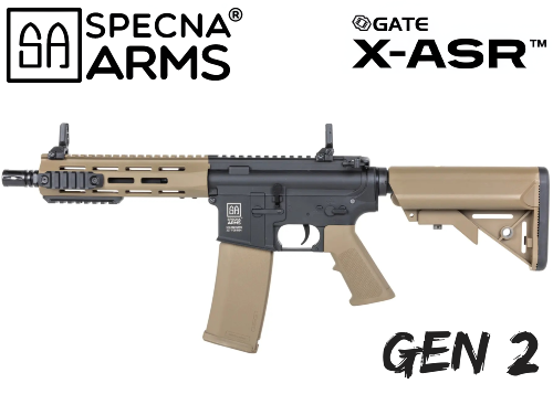 Réplique Airsoft Specna Arms SA-F014 Gen 2 FLEX GATE X-ASR G2 Black/Tan
