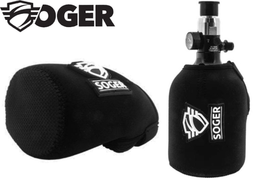 Bouteille Air Soger 0.4l  + preset 3000 PSI tête acier + housse néoprène