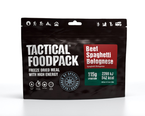 Spaghettis bolognaise au boeuf Tactical Foodpack