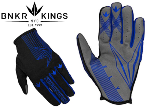 Gants Bunkerkings Fly - Royal Blue - S/M