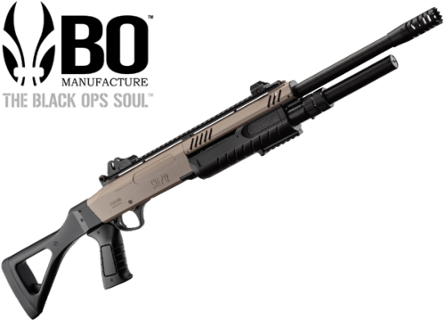 Réplique Airsoft Fusil à pompe BO Fabarm STF12-11 compact long tan