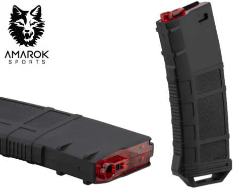 Chargeur AMAROK Type A Black/Red AEG 250 billes 