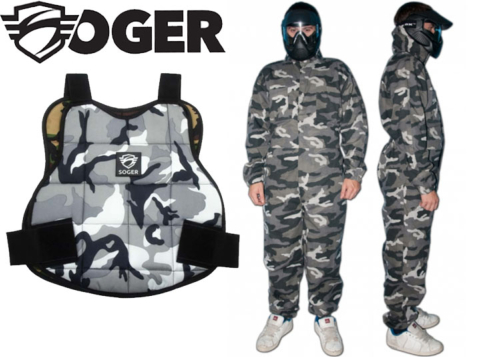 Combinaison camouflée urban + plastron reversible 