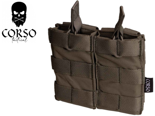 Poche porte-chargeur Corso Tactical Double M4 Dagger MOLLE Ranger Green