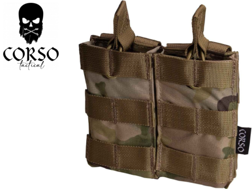 Poche porte-chargeur Corso Tactical Double M4 Dagger MOLLE Multicam