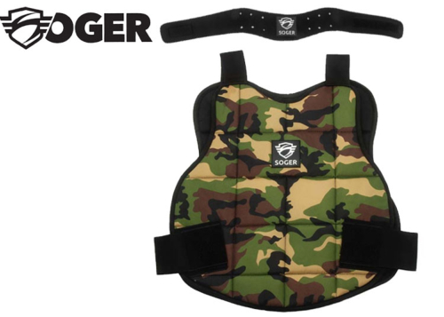 Plastron Adultes Soger réversible woodland / black + Tour de-cou Soger