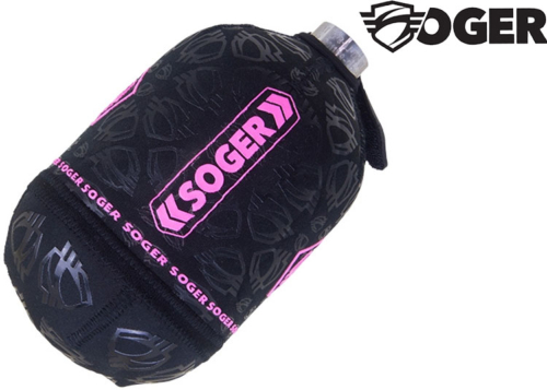 Housse de bouteille 0.8l Soger Protek black / Pink