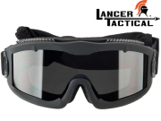 Masque protection Lancer Tactical série Aero black smoke