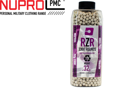 Billes Airsoft RZR Rain Bio 0.32g / 3300